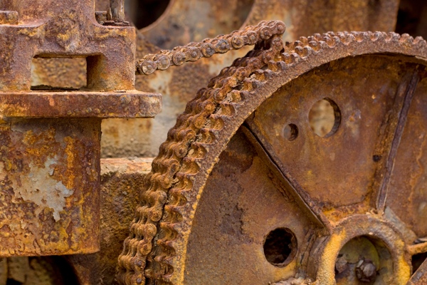 Roestige machines werken niet zoals bedoeld - machines binnen cellen beschadigd door oxidatieve stress zijn ook een probleem.